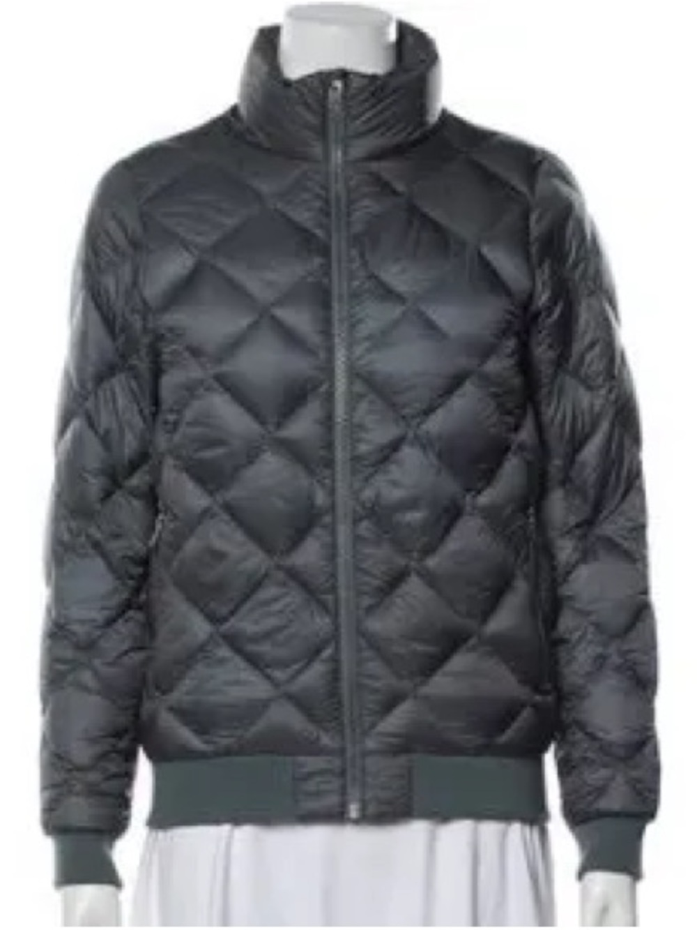 Patagonia Duckdown Quilted Diamond-Pattern Puffer Jacket - Canopy Green - XS